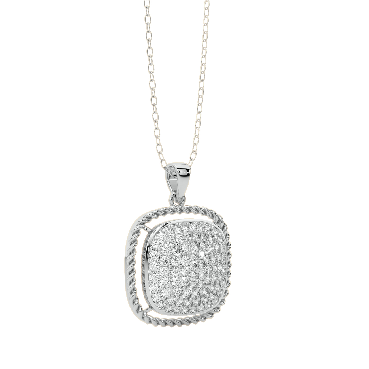 Gianna Round Diamond Office Wear Pendant